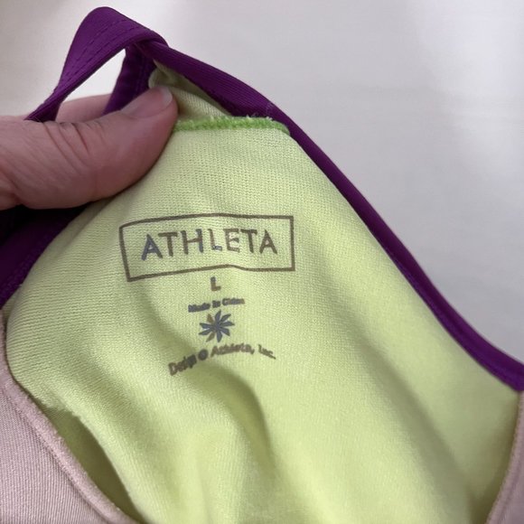 Athleta Large Dress Shorebreak Racerback Swim Activewear - Picture 6 of 8
